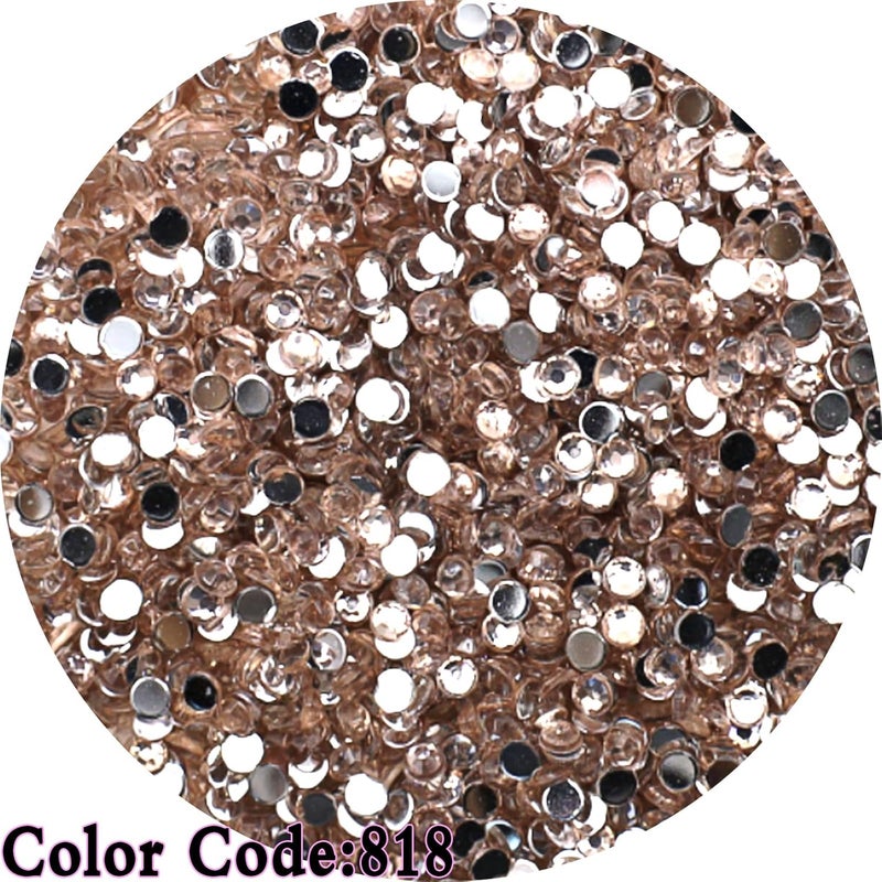 THUTEP 10000 Pieces Shiny 5D Diamond Art Painting Beads, Single Color Code:818, Rhinestones Accessories for Crafting, Round Beads Art Replacement for DIY Craft Diamond Art Painting Accessories(818) - Image 2